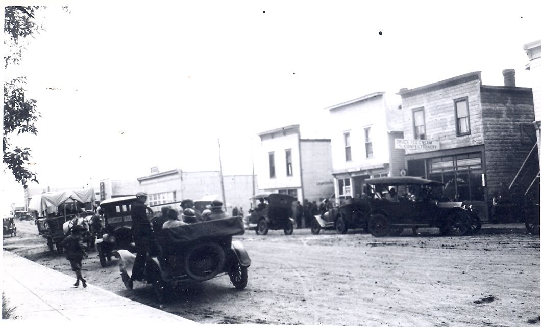 St John ND Street Scene circa 1908